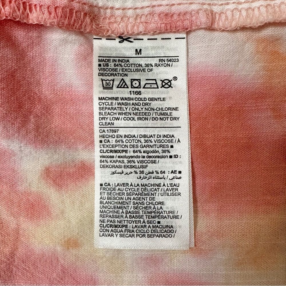 NWOT Old Navy Boho Tie Dye Tiered Summer Midi Dress, Sz Medium - Picture 10 of 11